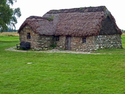 Reconstructed Crofter Cottage from 1746 on the Culloden Battlefield