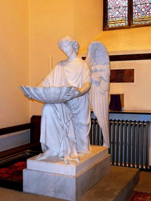 Baptistery Angel Font in St. Andrew's Cathedral, Inverness, Scotland