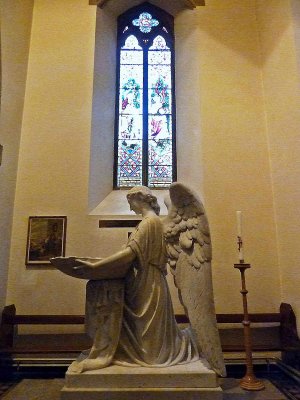 Baptistery Angel Font in St. Andrew's Cathedral, Inverness, Scotland