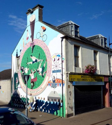 One of the Murals on Invergordon, Scotland's Heritage Mural Trail