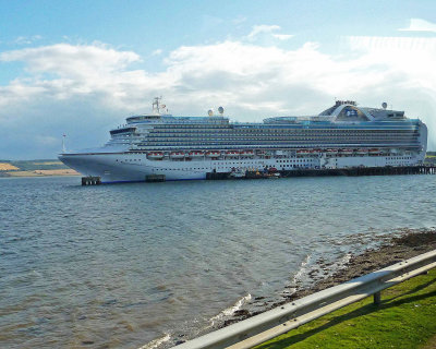 Crown Princess Docked in Invergordon, Scotland