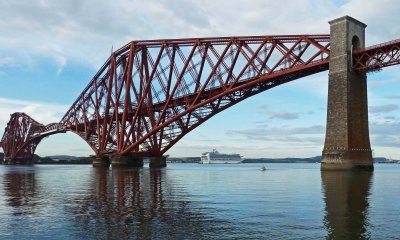 Crown Princess at Anchor near S. Queensferry, Scotland