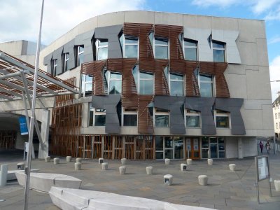 The New Scottish Patliament Building, Edinburgh, Scotland