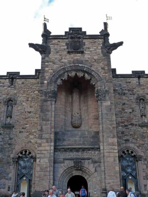 Entrance to the Scottish National War Memorial, Edinburgh Castle, Scotland