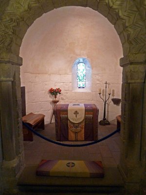 Inside St. Margaret's Chapel, Edinburgh Castle, Scotland