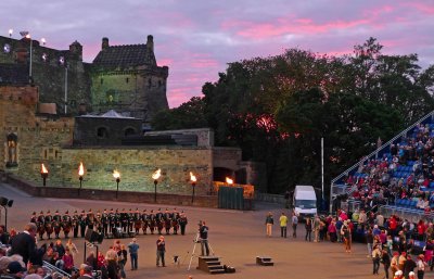 Sunset at the Edinburgh Military Tattoo