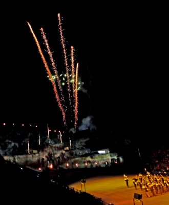 Fireworks over Edinburgh Castle