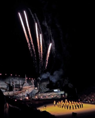 Fireworks over Edinburgh Castle