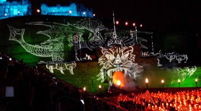 HM Royal Marine Band Performing at the Edinburgh Military Tattoo