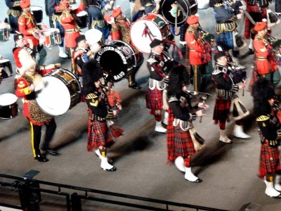 Massed Bands in Finale at the Edinburgh Tattoo