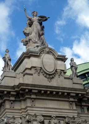 Statue on Portal of the Grand Palais, Paris