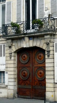 Statue on Paris Balcony