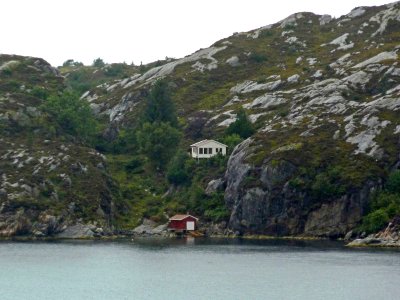 Isolated House on Norwegian Island