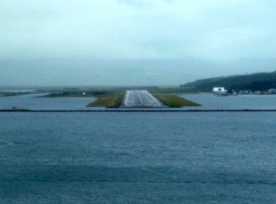 View of the Akureyri, Iceland Runway from Horizons Cafe on the Crown Princess