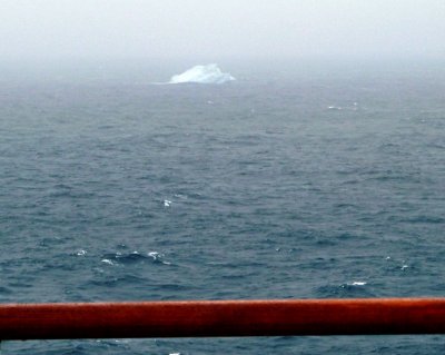 First Iceberg We've Seen -- in the Davis Strait in the Fog