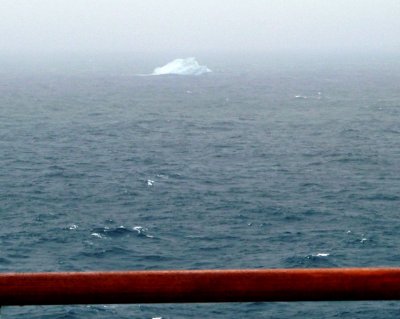 First Iceberg We've Seen -- in the Davis Strait in the Fog