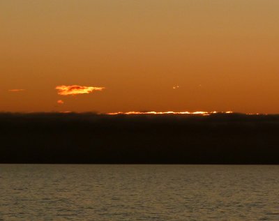 Sunrise in the Labrador Sea (Off the Coast of Greenland)