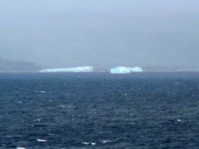 Closer Icebergs in the Strait of Belle Isle, Canada