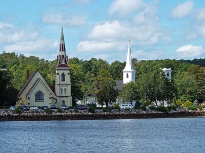 The Three Churches of Mahone Bay, Nova Scotia