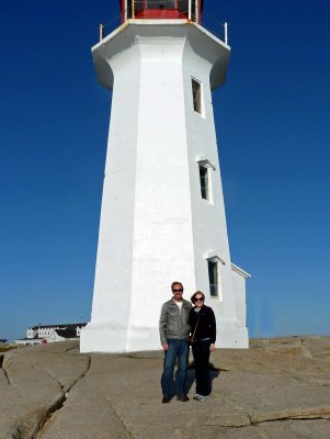 Bill & Susan at Peggys Point Lighthouse