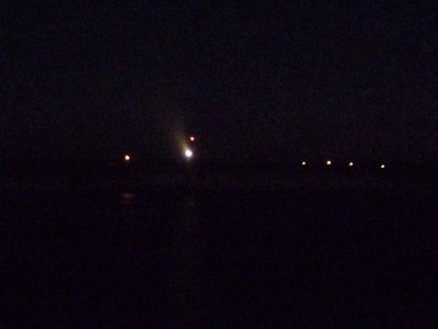 Dark Night Passing Peggys Point Lighthouse, Nova Scotia