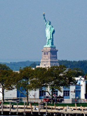 Last Look at the Statue of Liberty from Our Balcony