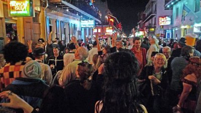 Halloween Night on Bourbon Street