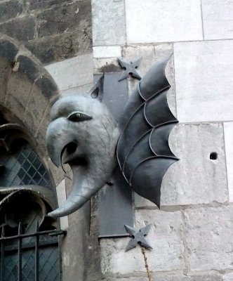 Sculpture on Side of Aachen Cathedral