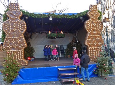 Christmas Market at Aachen Cathedral