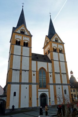 St. Florin's Church (12th Century) in Koblenz. Florin's Church (1688) in Koblenz
