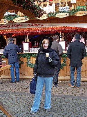 Drinking 'Egg Punch' at Koblenz Christmas Market