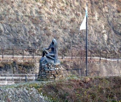 Lorelei Statue on the Rhine River