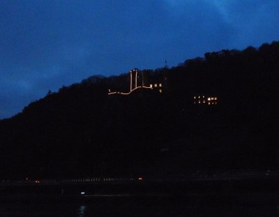 Burg Rheinstein on the Hillside