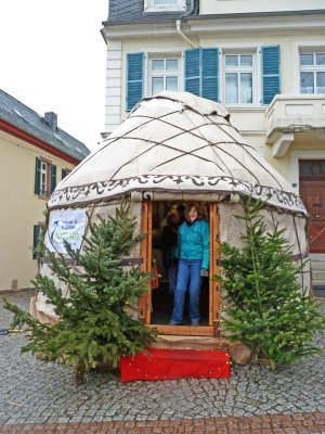 Tent at Rudesheim Christmas Market