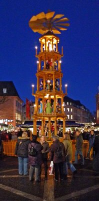 Giant German Christmas Pyramid in Mainz