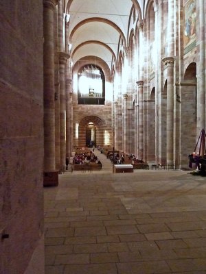 Inside Speyer Cathedral (started in 1030 AD)