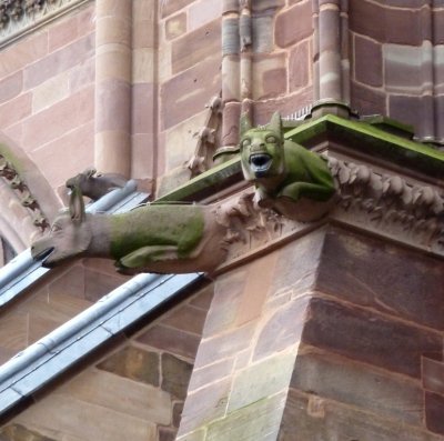 Gargoyles on Strasbourg Cathedral