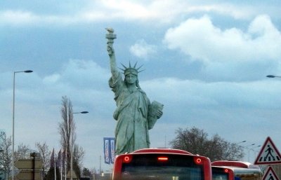 Entering Colmar, France - Home of the Designer of the Statue of Liberty