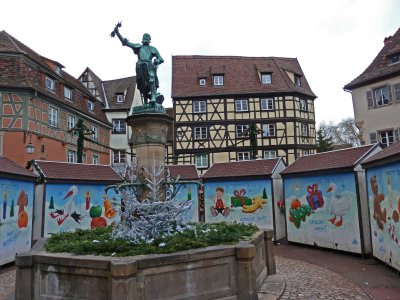 Colmar Statue Depicts Planting of Tokay Grape from Hungary to Alsace