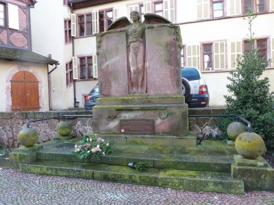 Monument to Riquewihr Citizens Who Died in Wars 1914-18 & 1939-45