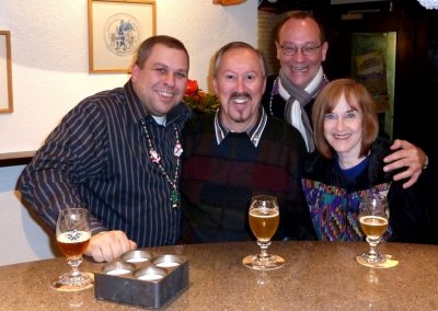 Stephan, Bill, Urs, Susan in Ueli Microbrewery in Basel