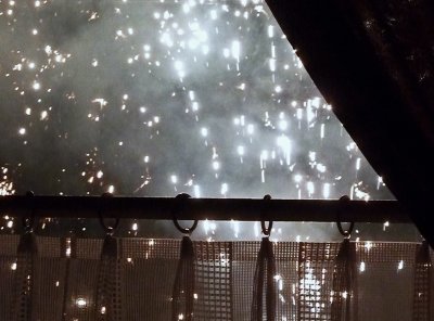 Fireworks are Part of the Show at Restaurant zum Stadtkeller