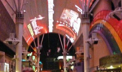 Don, Barbara, & Bill Ziplining on Fremont St.