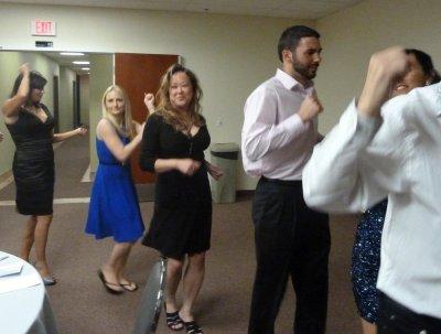 Riding the Choo Choo at the Reception