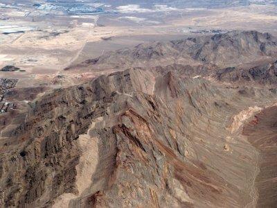 Flying Over the Mountains Outside of Vegas