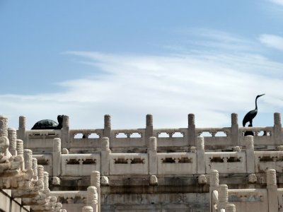 Turtle & Crane Statues in the Forbidden City