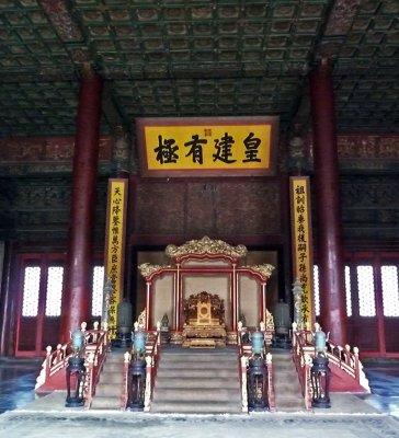 The Emperor's Throne in the Forbidden City