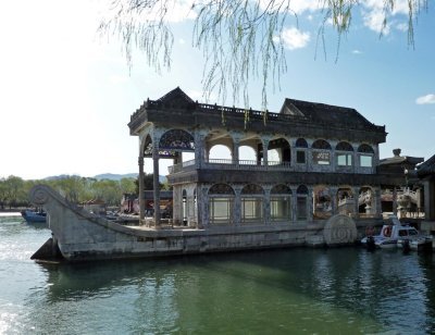 The Marble Boat (built in 1800) at the Summer Palace, Beijing
