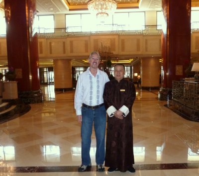 Farewell to the Elevator Greeter at China World Hotel