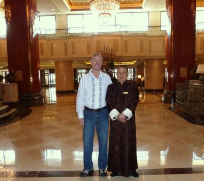 Farewell to the Elevator Greeter at China World Hotel